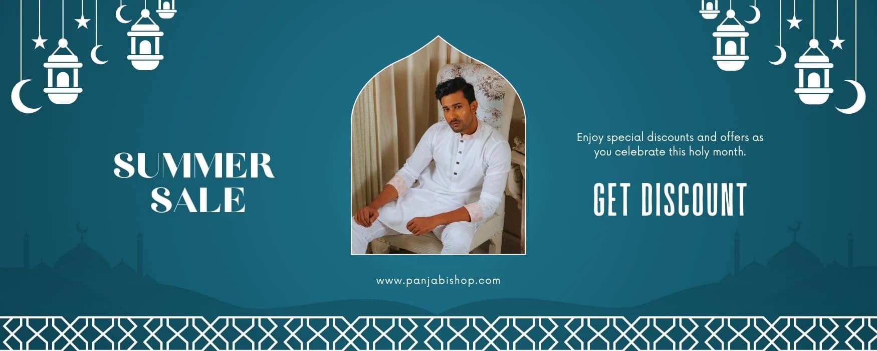 Panjabi Shop summer sale — white Panjabi collection