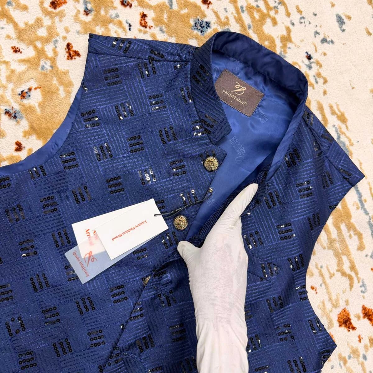 Waistcoat 65% Off — Blue